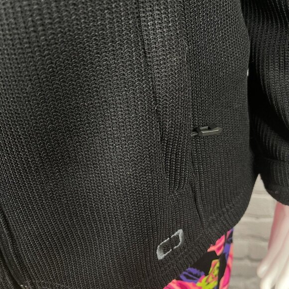 OGIO Womens Medium Full Zip Knit Jacket Black Trilogy At Vistancia Logo - Picture 3 of 10